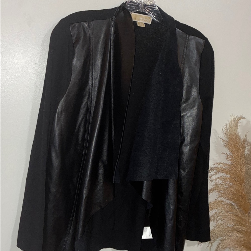 Michael Kors Black Waterfall Blazer - Picture 3 of 4